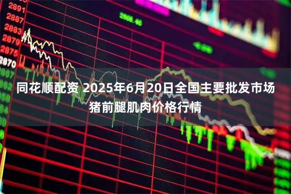 同花顺配资 2025年6月20日全国主要批发市场猪前腿肌肉价格行情