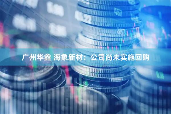 广州华鑫 海象新材：公司尚未实施回购